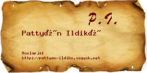 Pattyán Ildikó névjegykártya