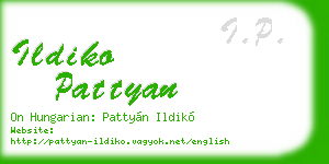 ildiko pattyan business card